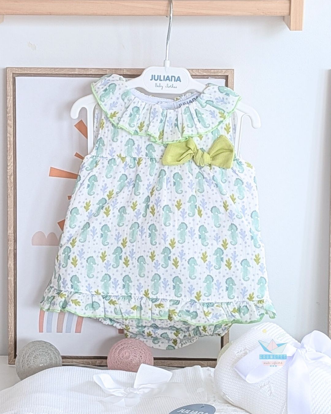 Jesusito con Braguita Caballito Verde Lima🍋‍🟩Colección Lima - Juliana