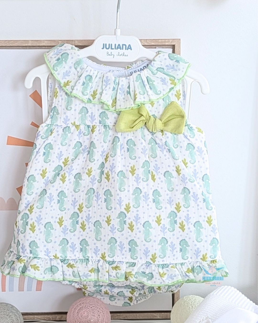Jesusito con Braguita Caballito Verde Lima🍋‍🟩Colección Lima - Juliana
