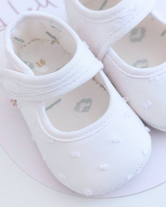 Merceditas PLUMETI Blanco ART.4640P - Micolino