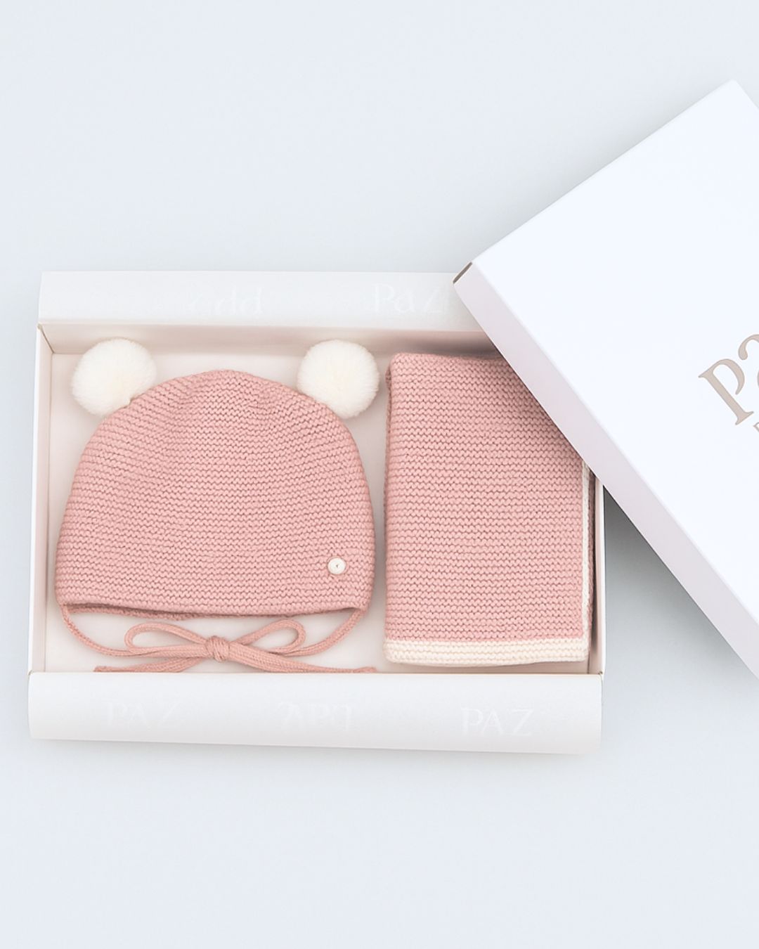 Conjunto Gorro y Bufanda Rosa Palo 140-121187RO - Paz Rodriguez