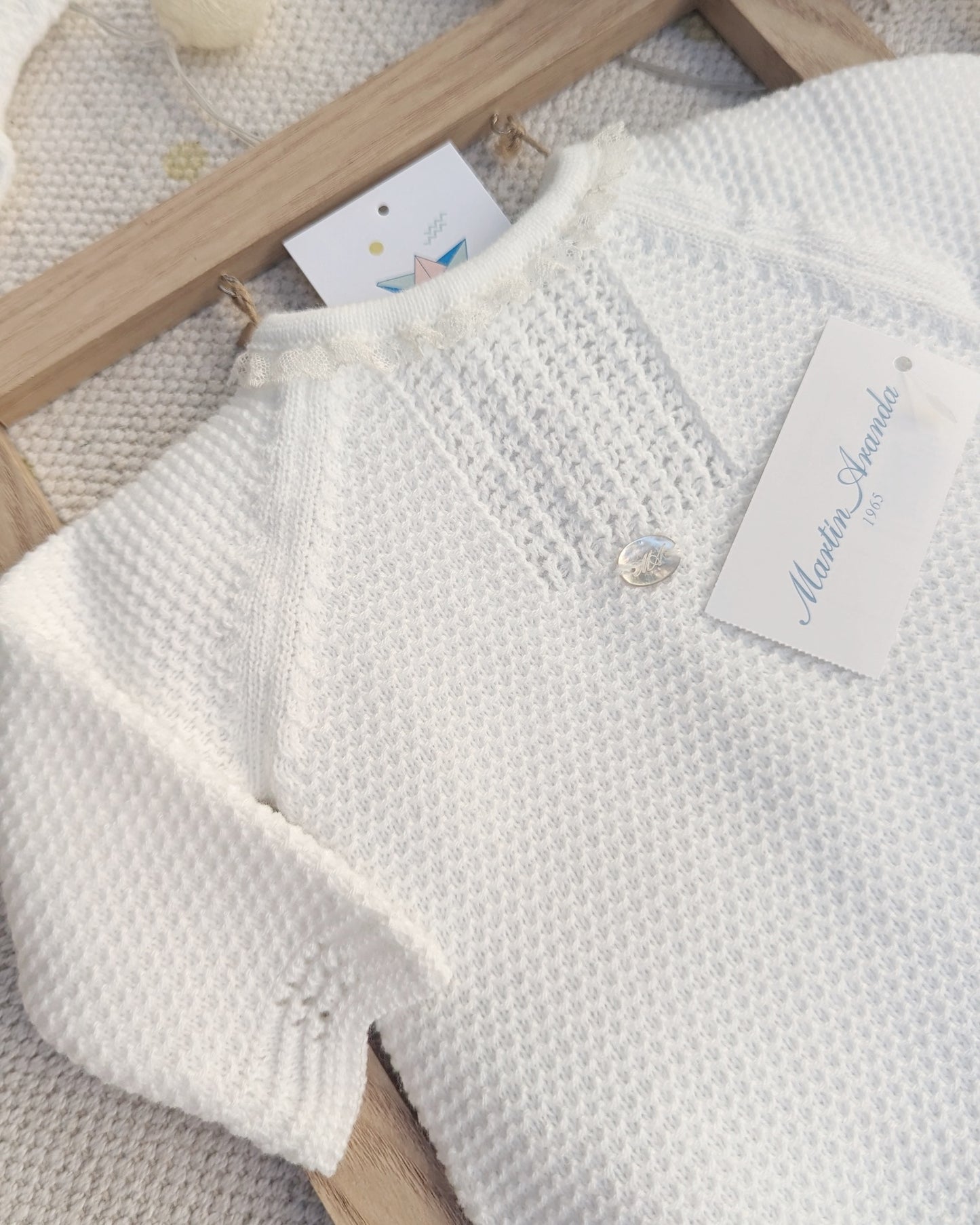 Pelele bebé unisex Marfil - Martín Aranda