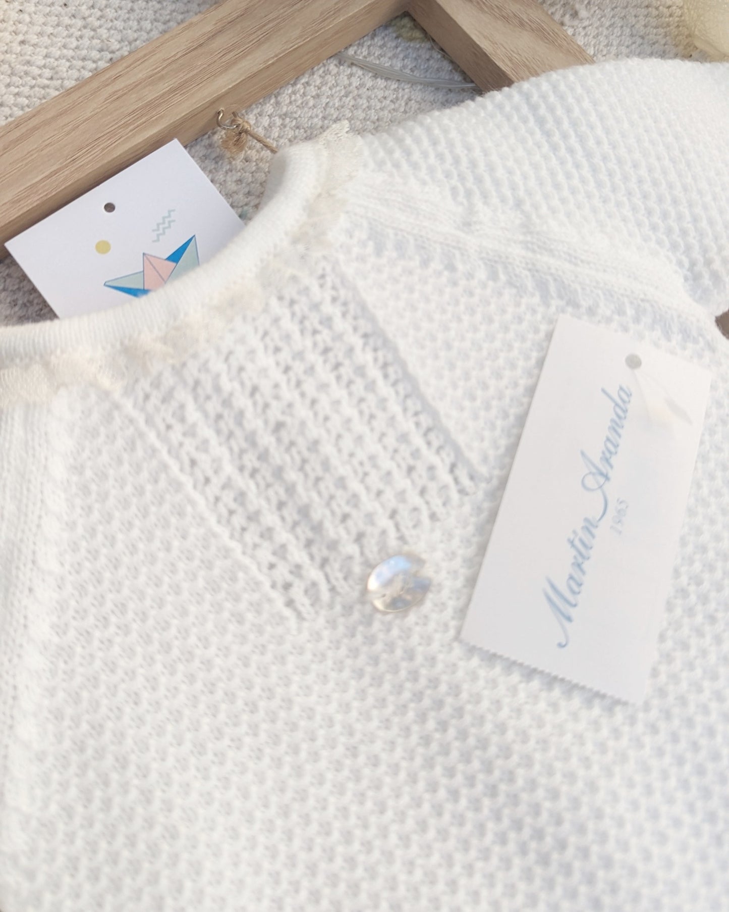 Pelele bebé unisex Marfil - Martín Aranda