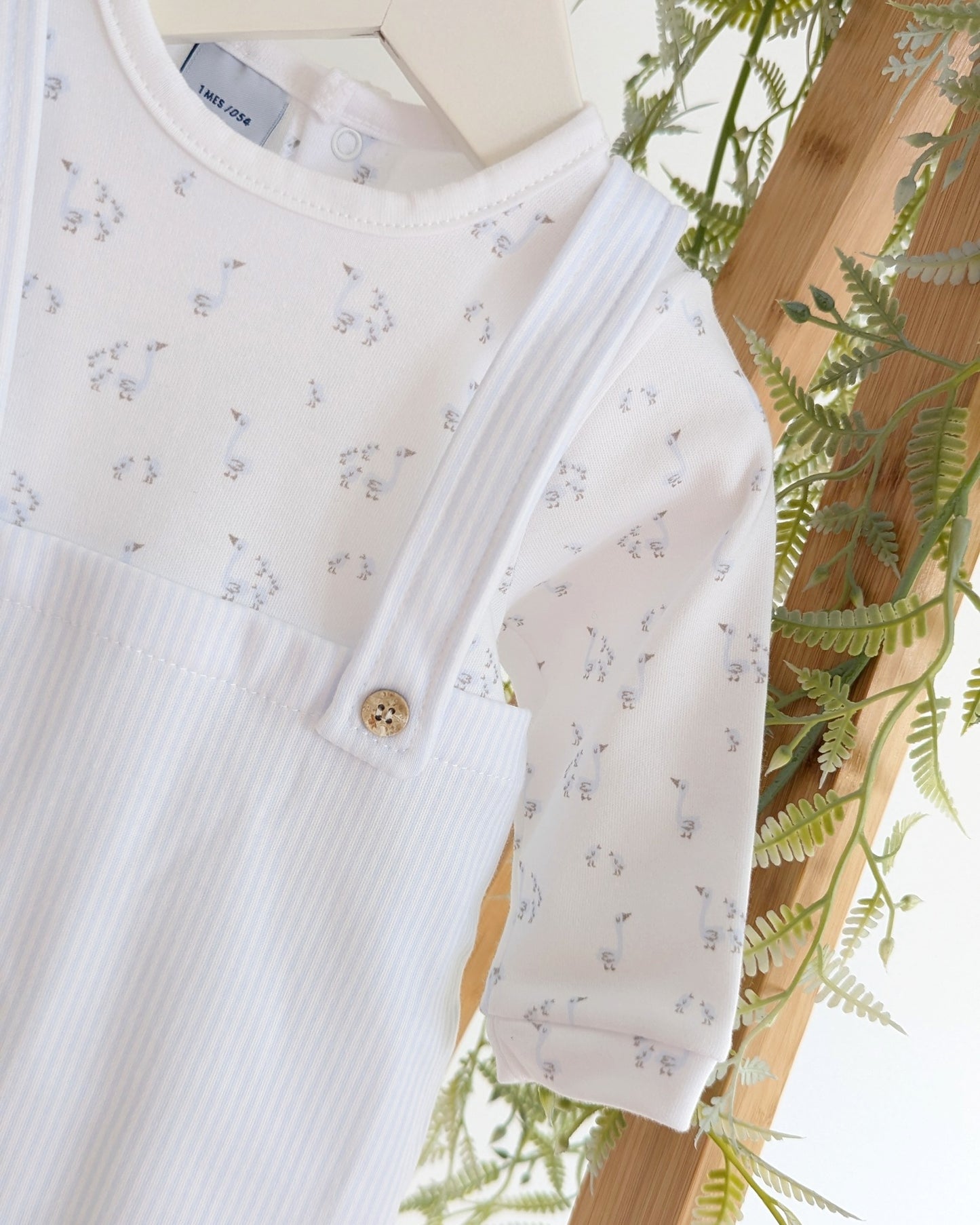 Pelele Enterizo Tirantes Roble Celeste - Babidu