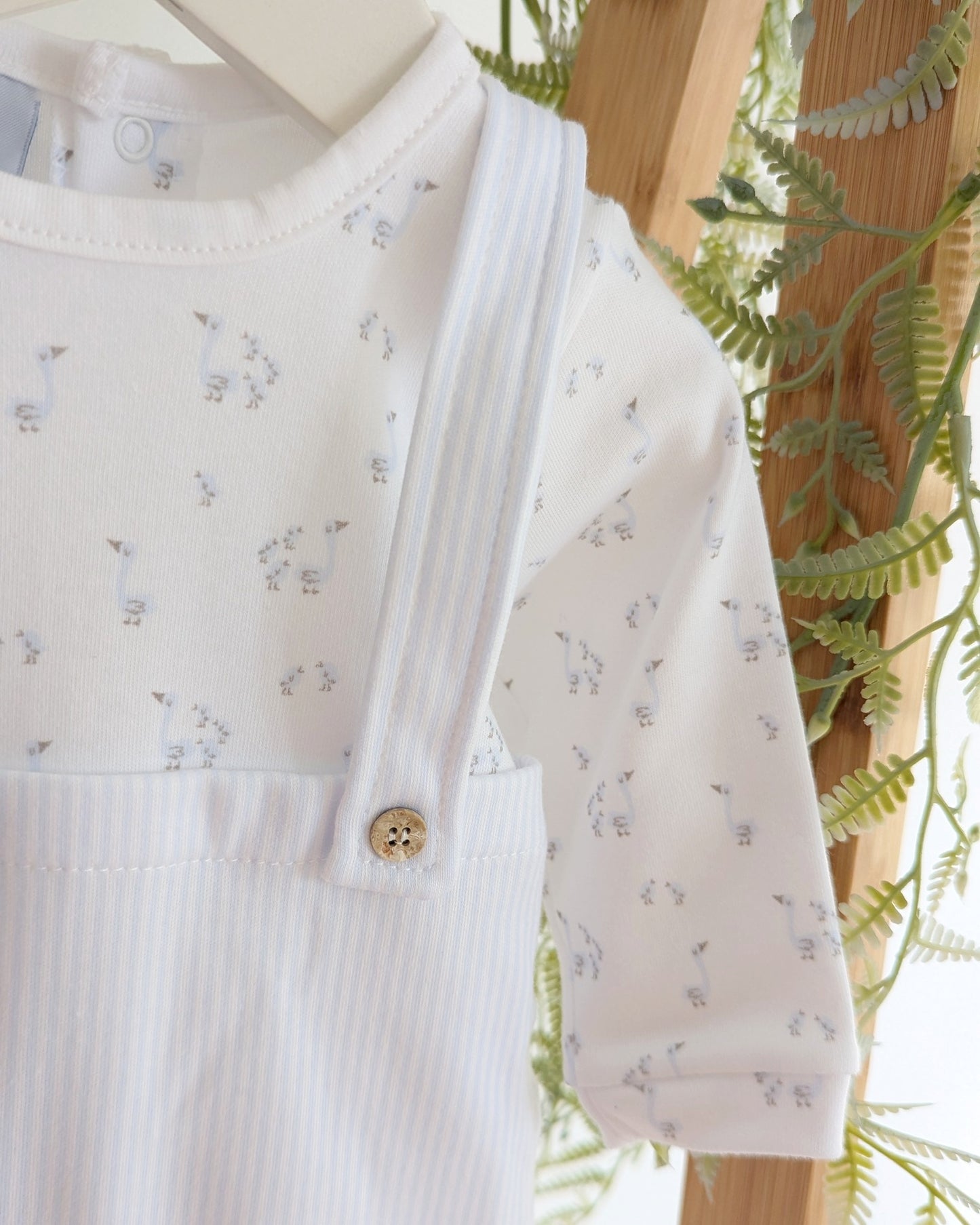 Pelele Enterizo Tirantes Roble Celeste - Babidu