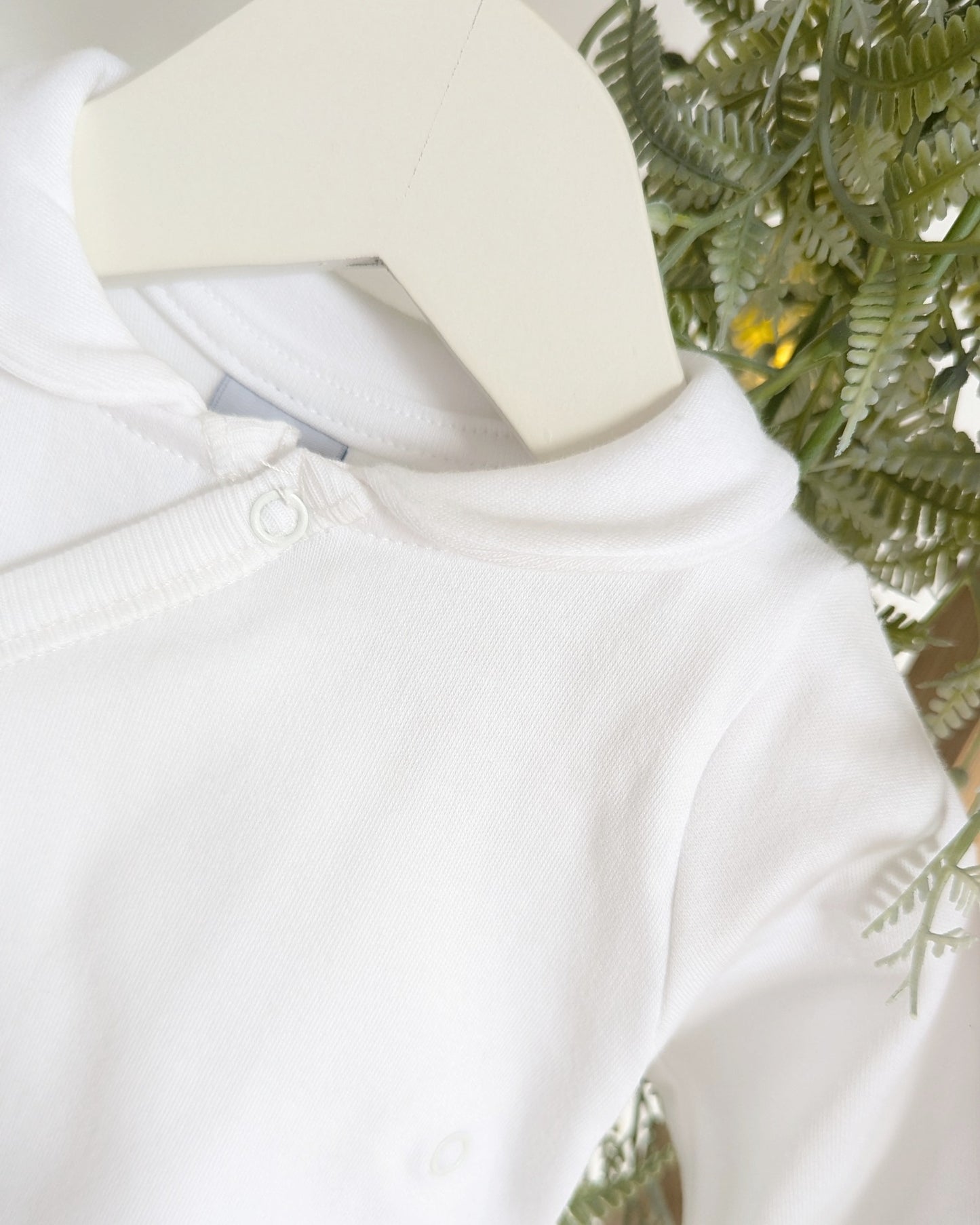 Body Cruzado Cuello Bebé Blanco - Babidu