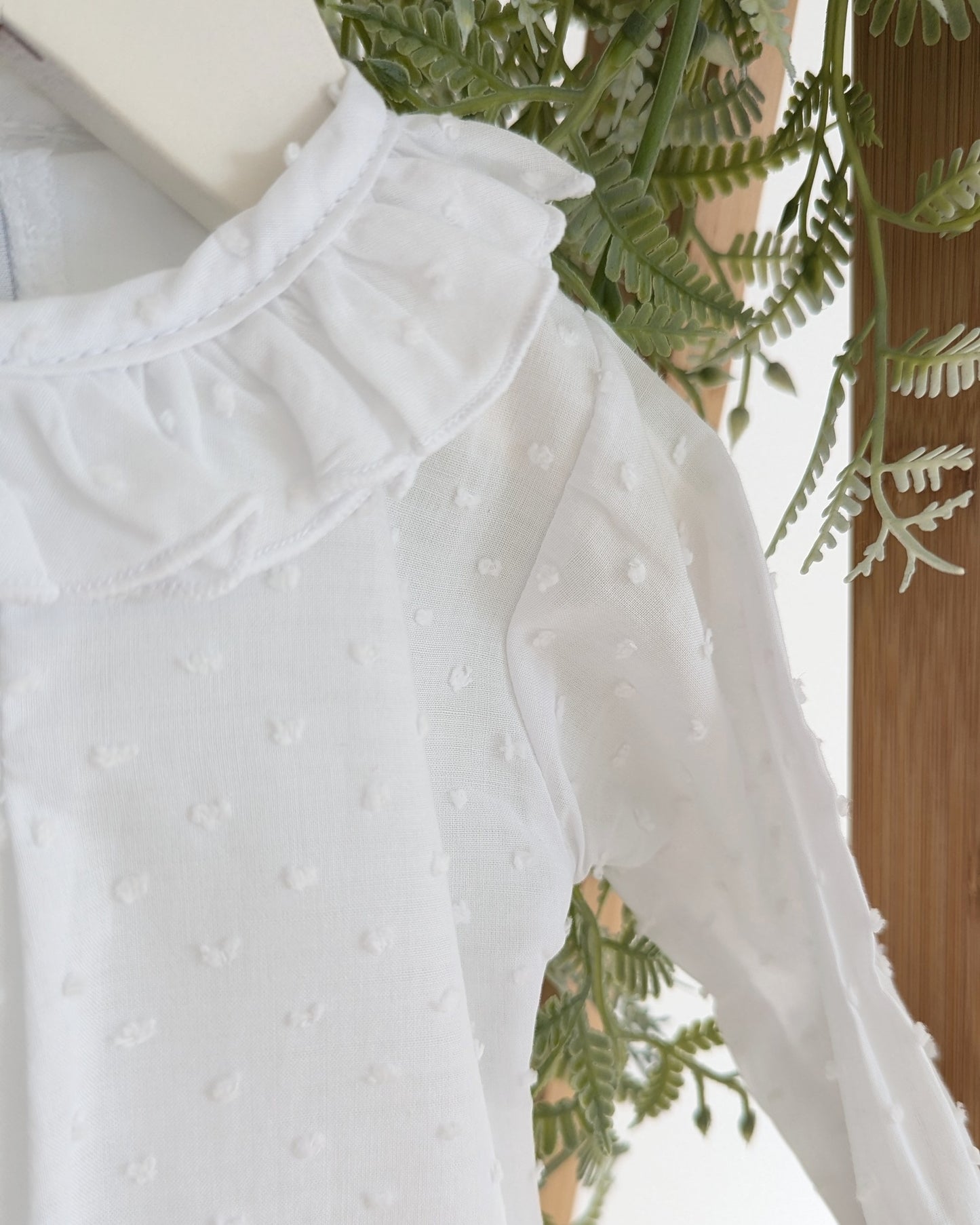 Body Camisa Plumeti Blanco - Calamaro