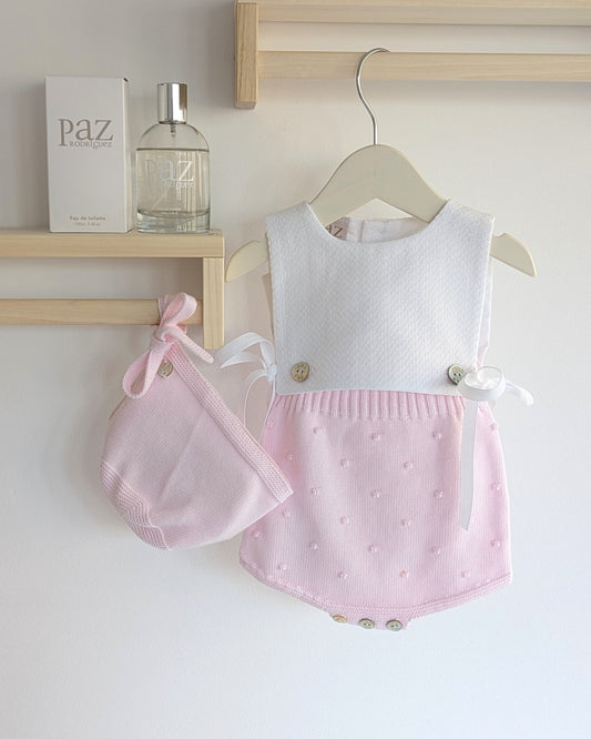 Ranita Punto Tela Vento Rosa Tiza - Paz Rodriguez