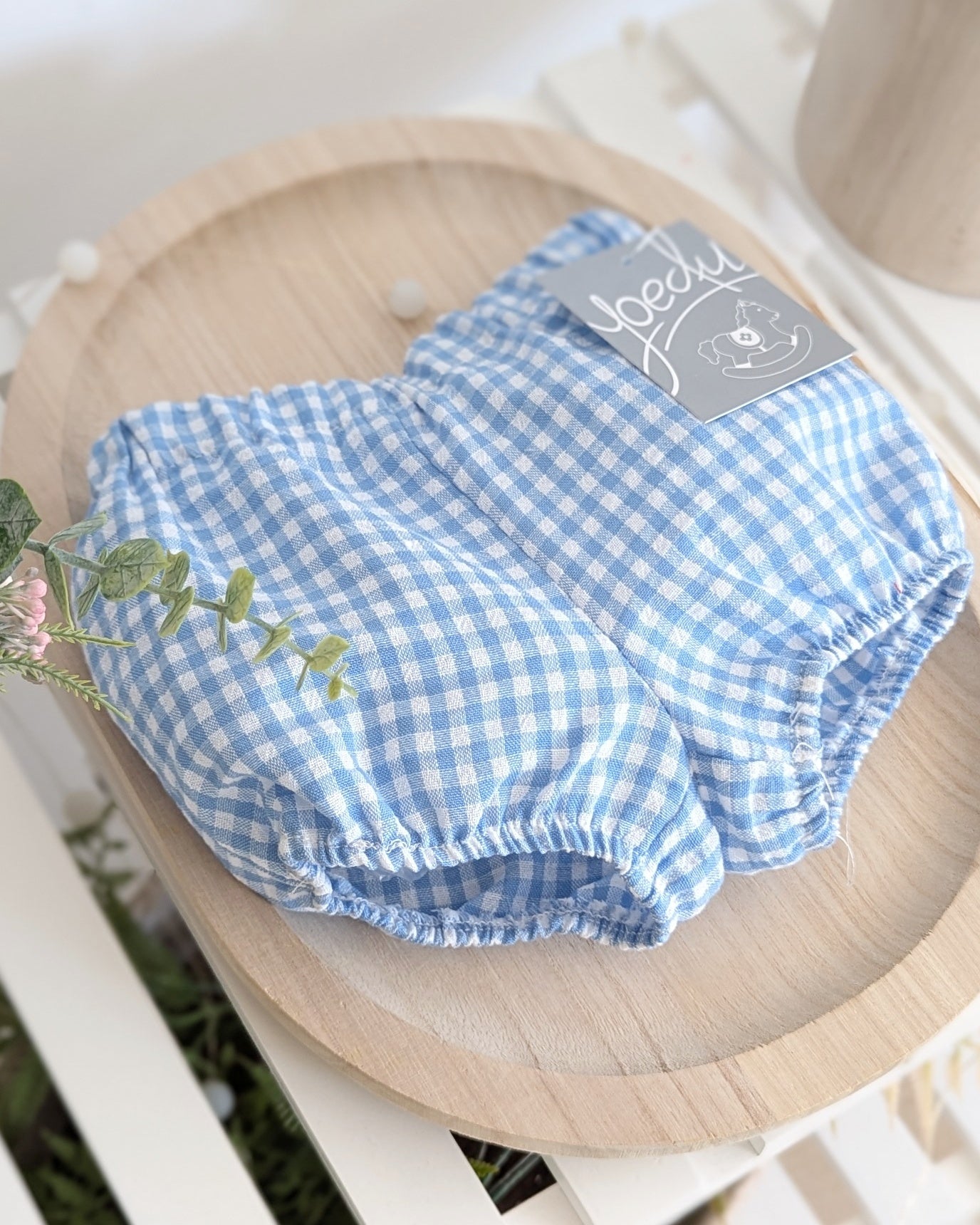 Pantalón Vichy Celeste - Yoedu