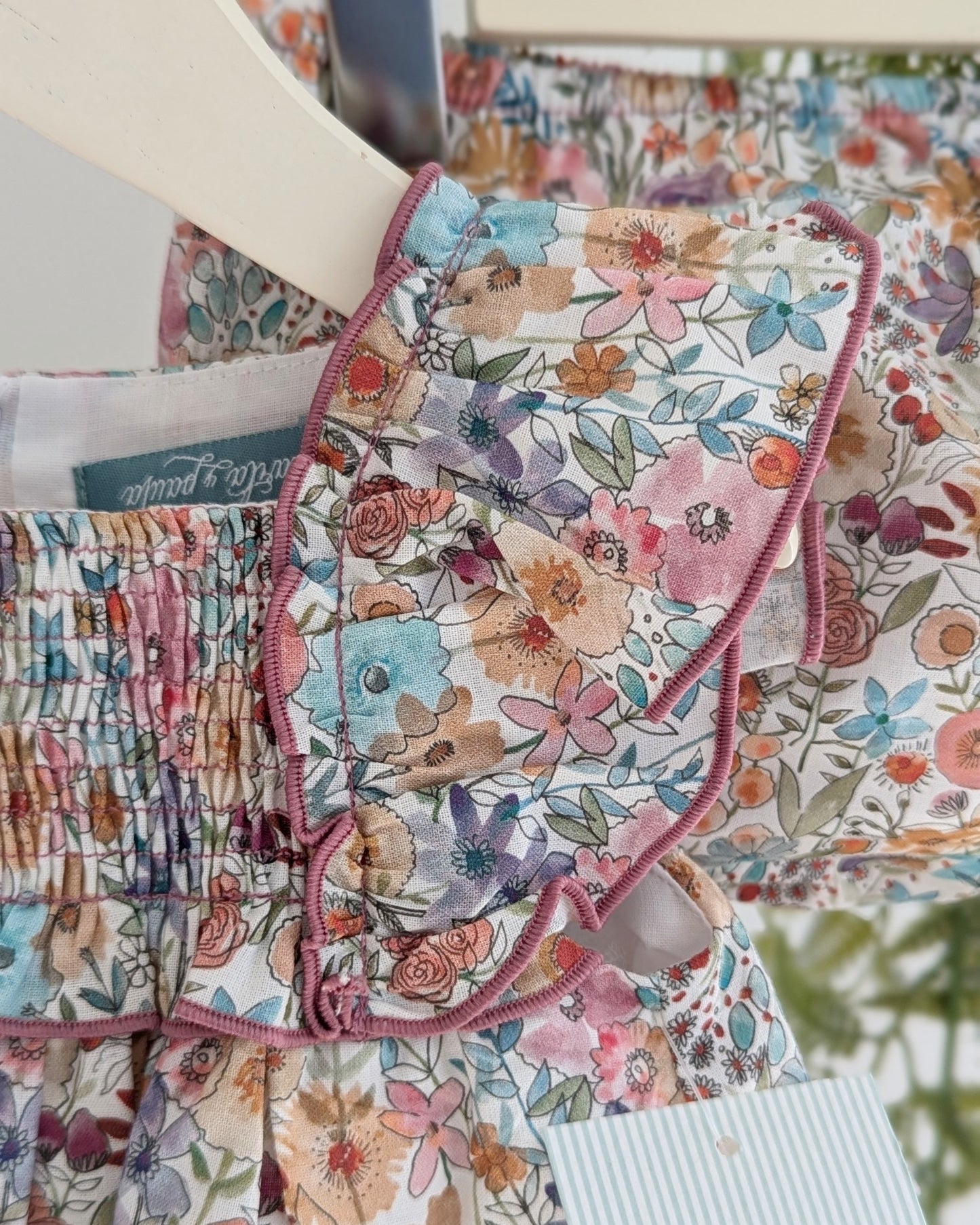 Vestido Con Braguita Flores Familia Piscis - Marta y Paula