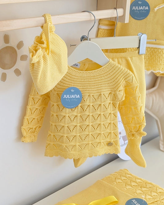 Conjunto Polaina Uves Canesu Amarillo - Juliana