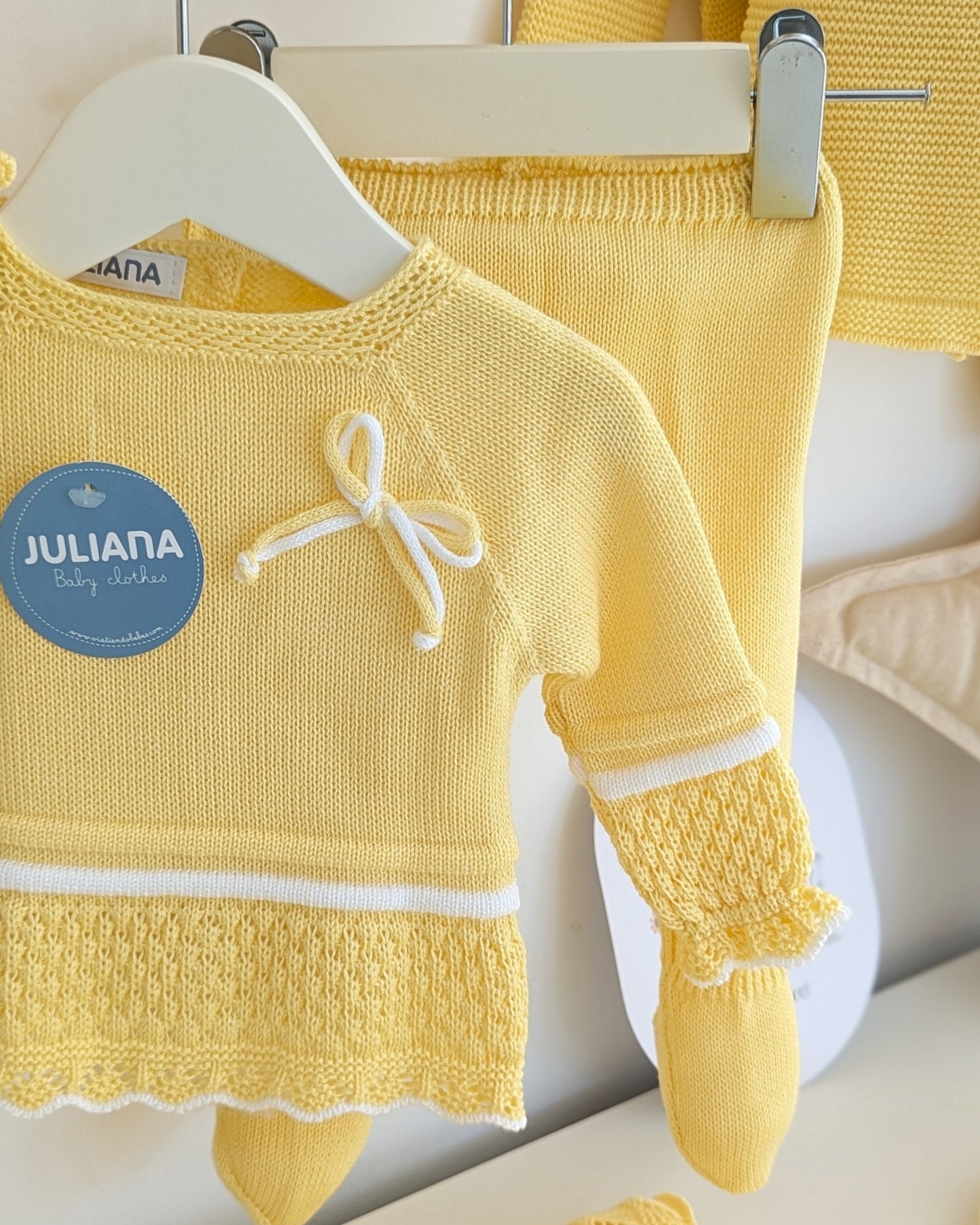 Conjunto Polaina Recogidas Amarillo - Juliana