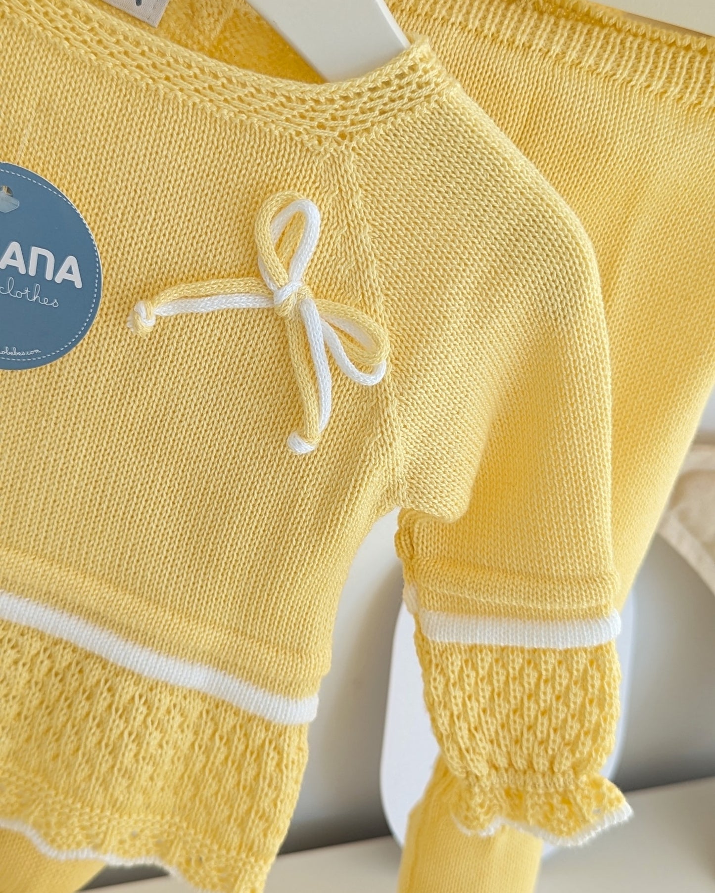 Conjunto Polaina Recogidas Amarillo - Juliana