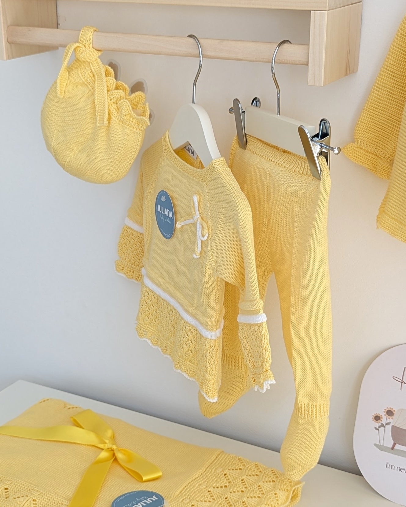 Conjunto Polaina Recogidas Amarillo - Juliana
