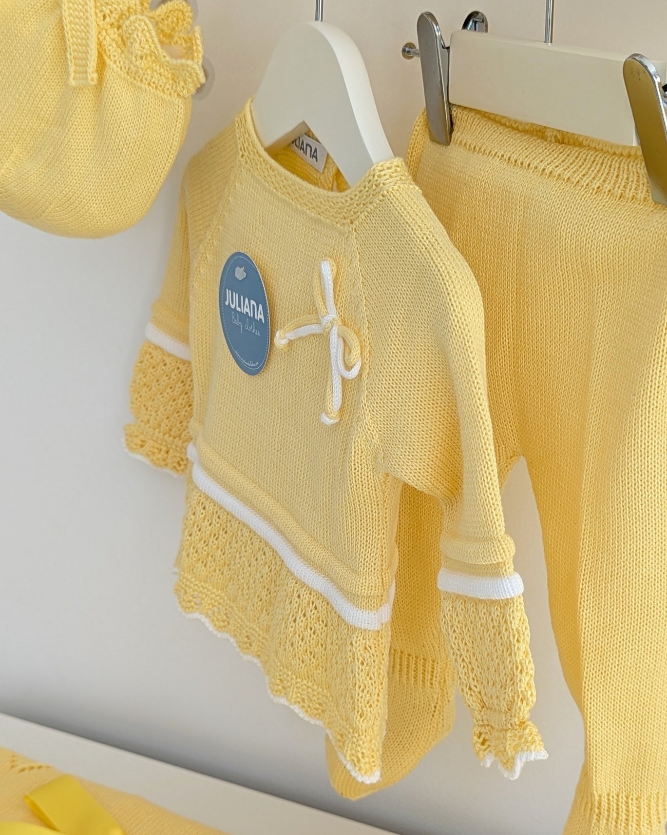 Conjunto Polaina Recogidas Amarillo - Juliana