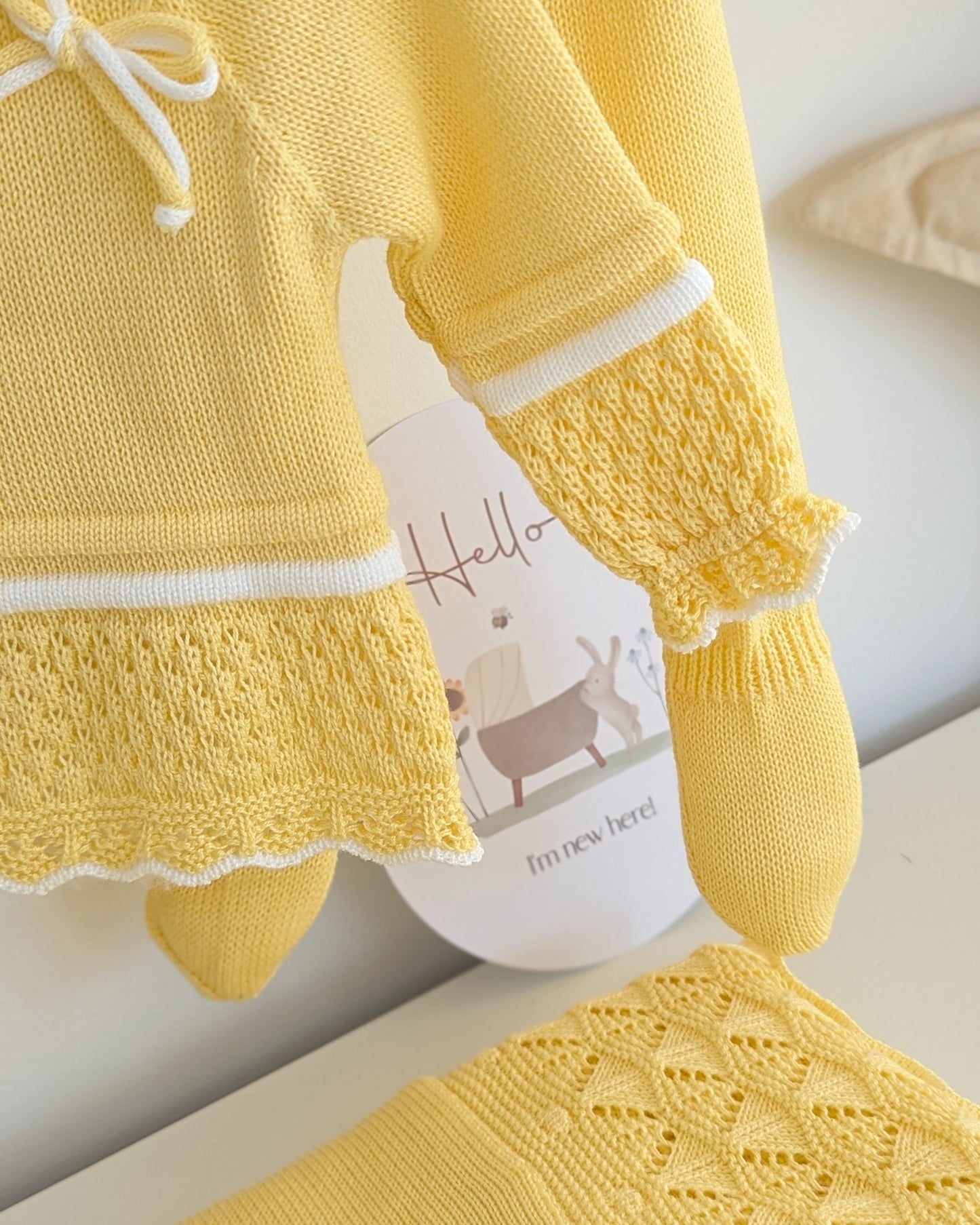 Conjunto Polaina Recogidas Amarillo - Juliana