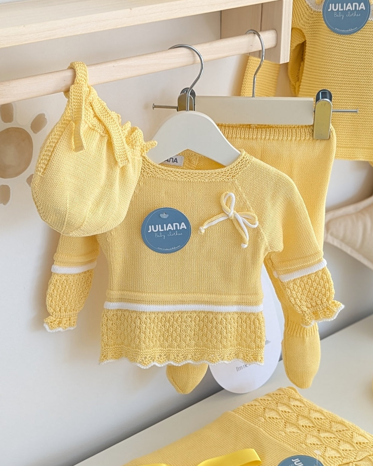 Conjunto Polaina Recogidas Amarillo - Juliana