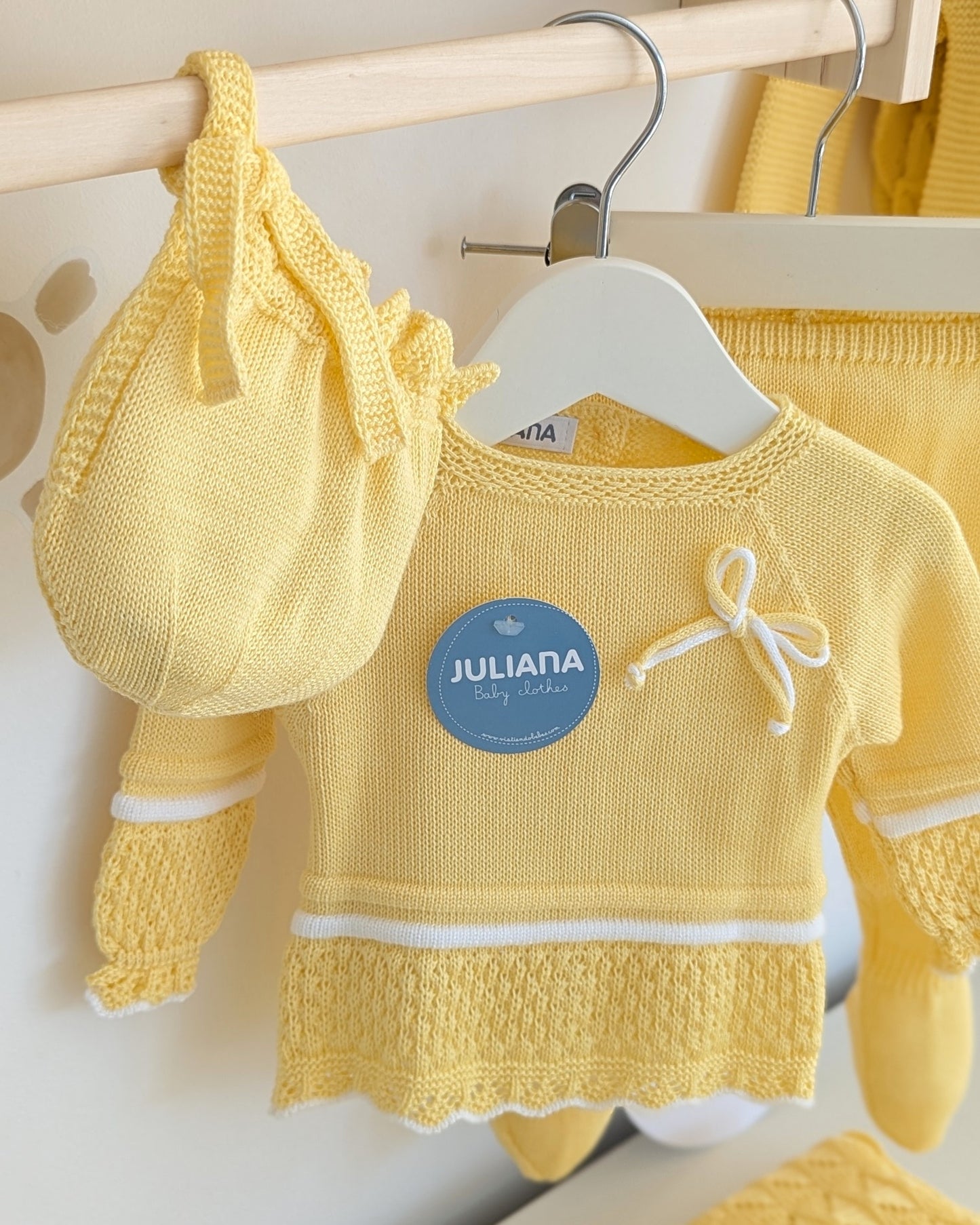 Conjunto Polaina Recogidas Amarillo - Juliana