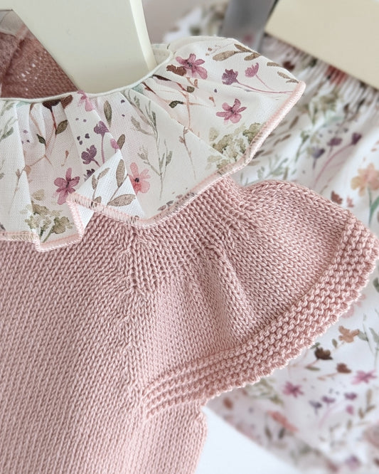 Conjunto Braguita Florecitas Maquillaje- Colección Siroco Juliana