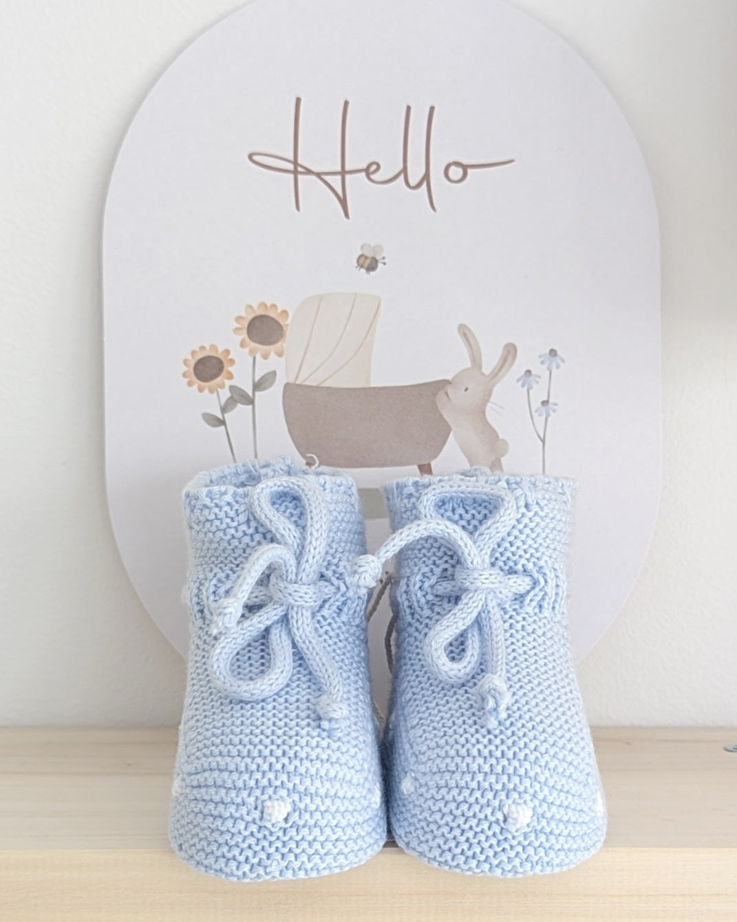 Patucos Arezzo Celeste Bebé - Martin Aranda