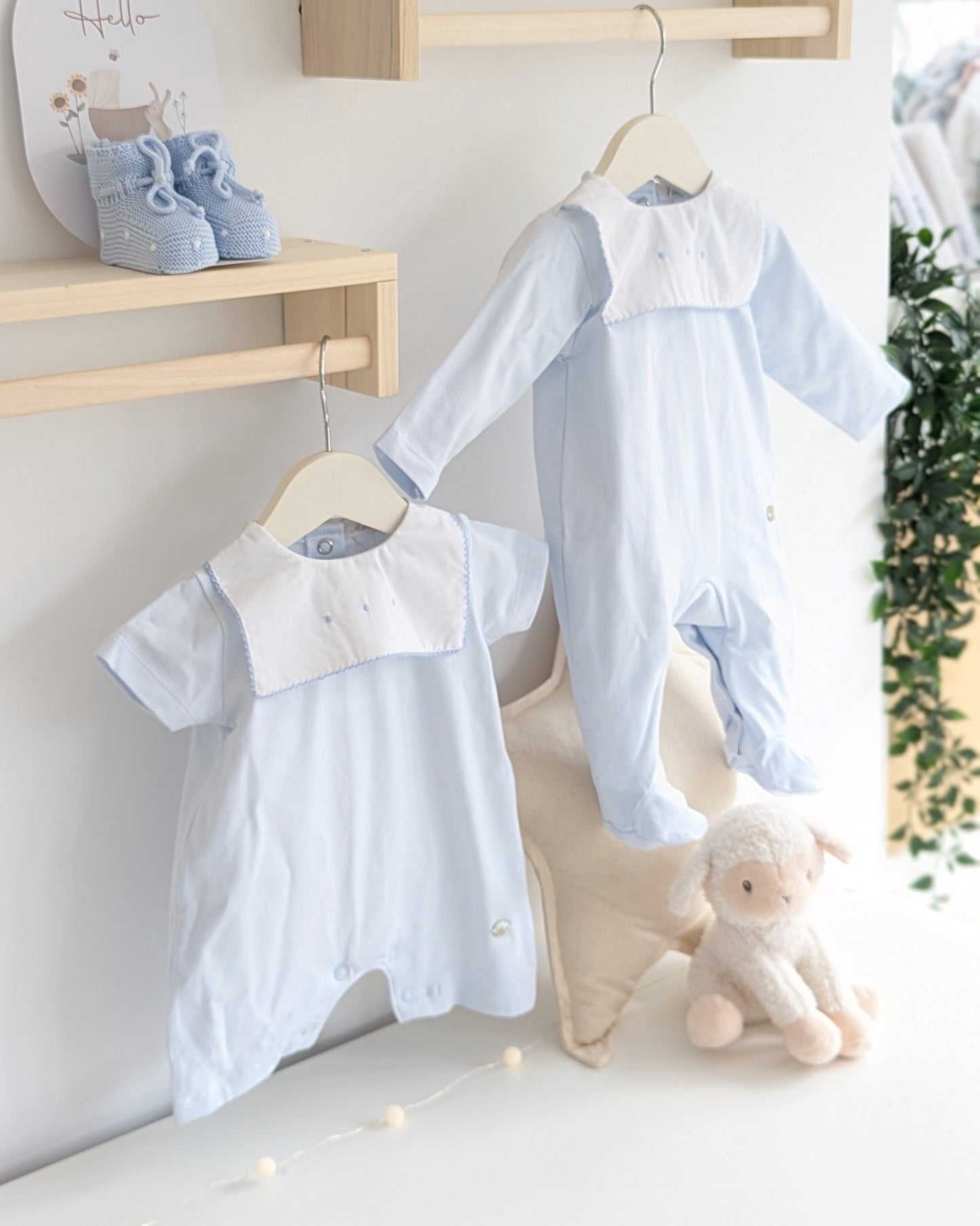 Pelele Largo Unisex Sun Celeste Bebé - Martin Aranda