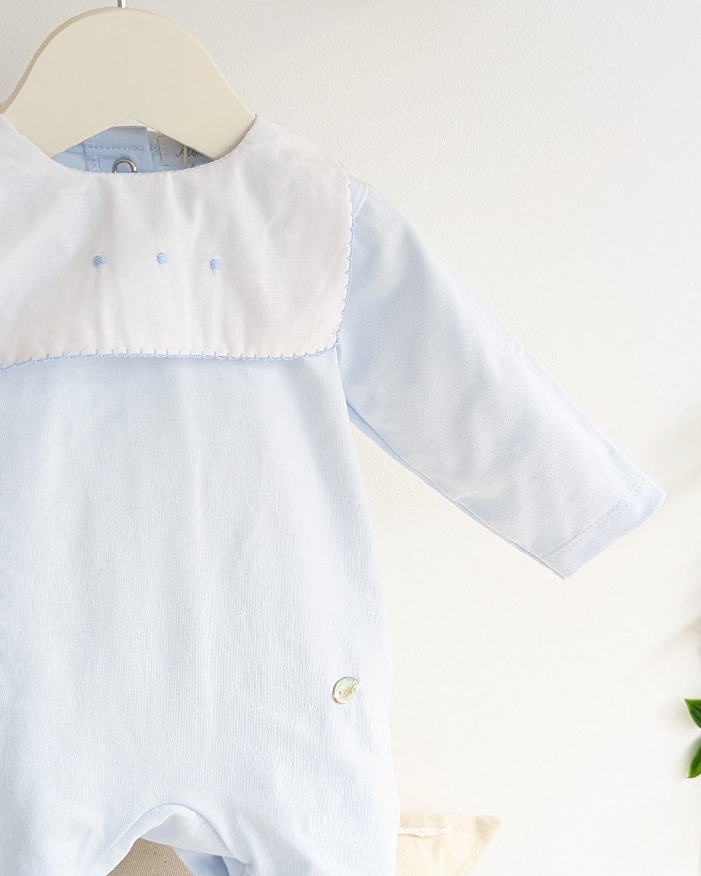 Pelele Largo Unisex Sun Celeste Bebé - Martin Aranda