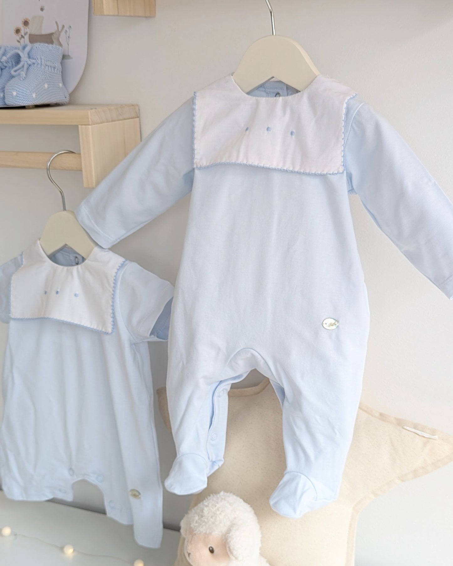 Pelele Largo Unisex Sun Celeste Bebé - Martin Aranda