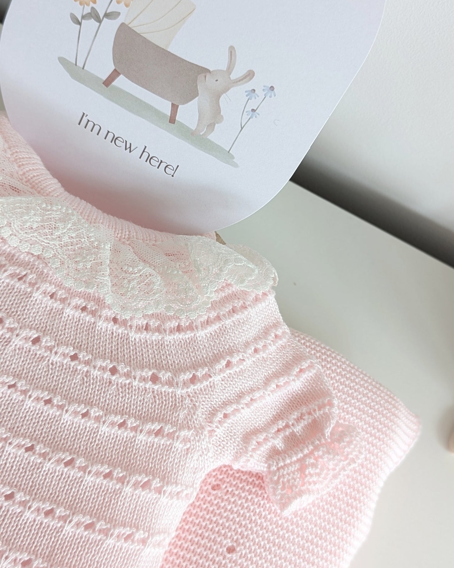 Conjunto Braga Punto Pasacintas Rosa - Colección Etesio de Juliana