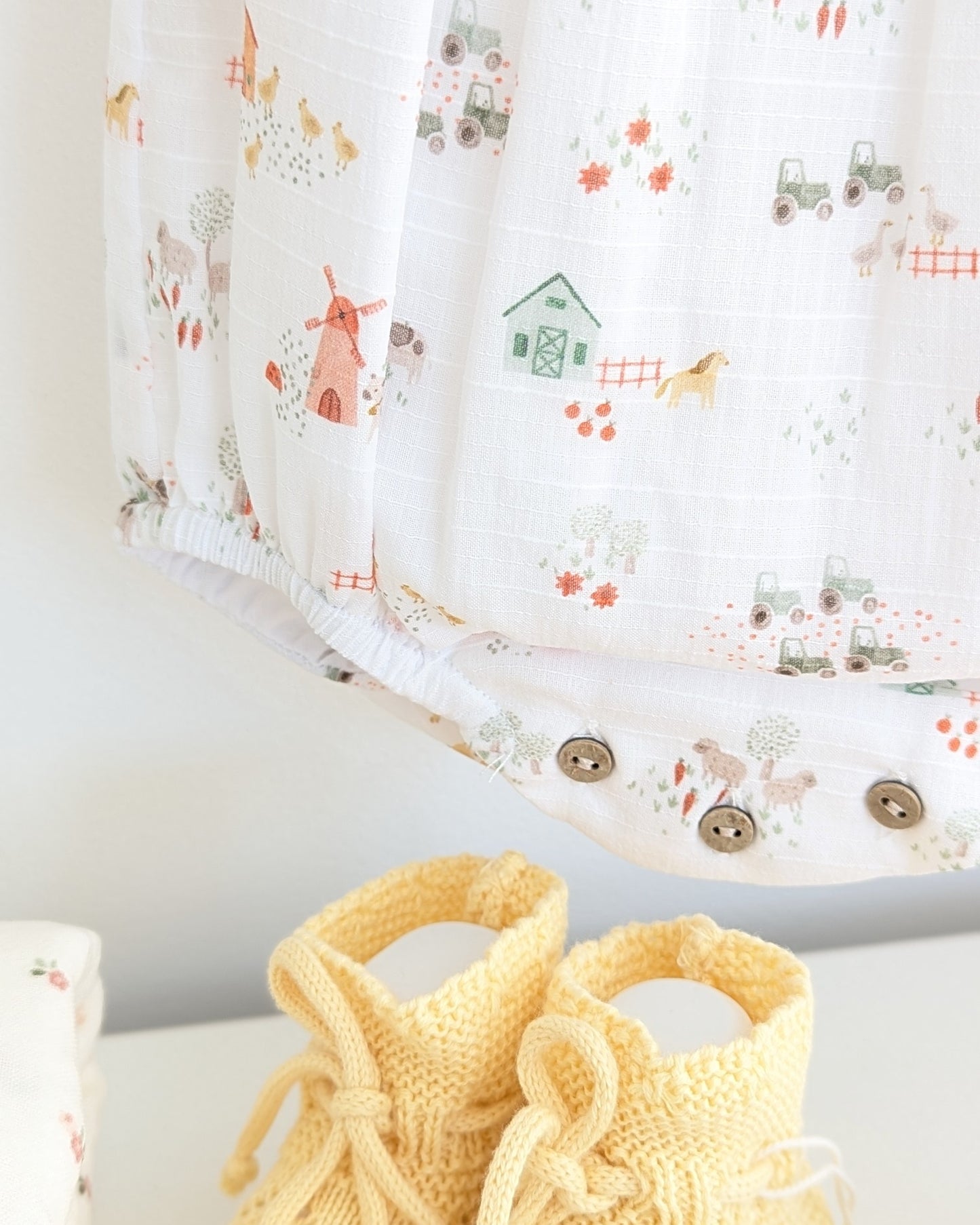 Pelele Punto Tela Melara Amarillo - Martin Aranda