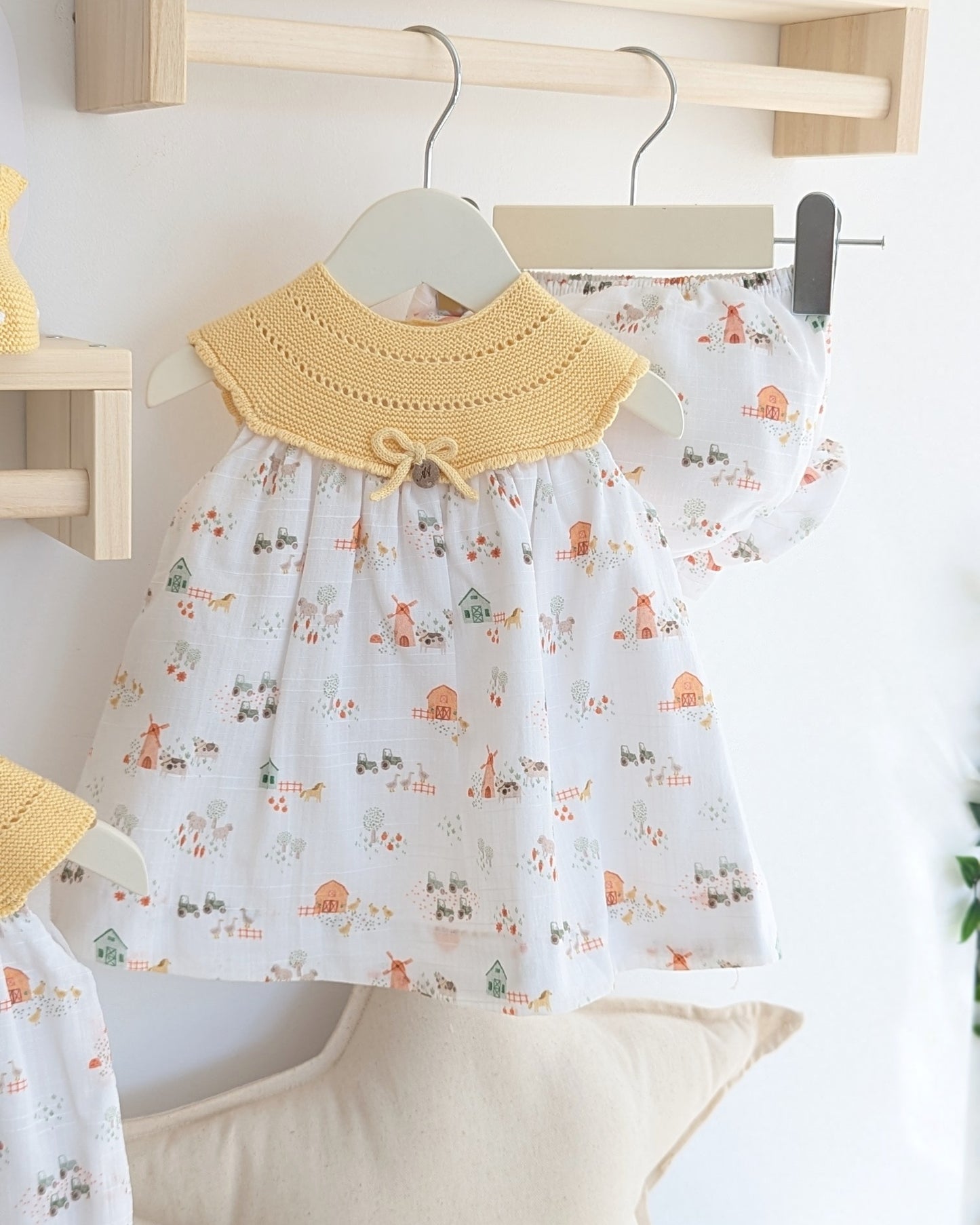 Vestido Con Braguita Melara Amarillo - Martin Aranda