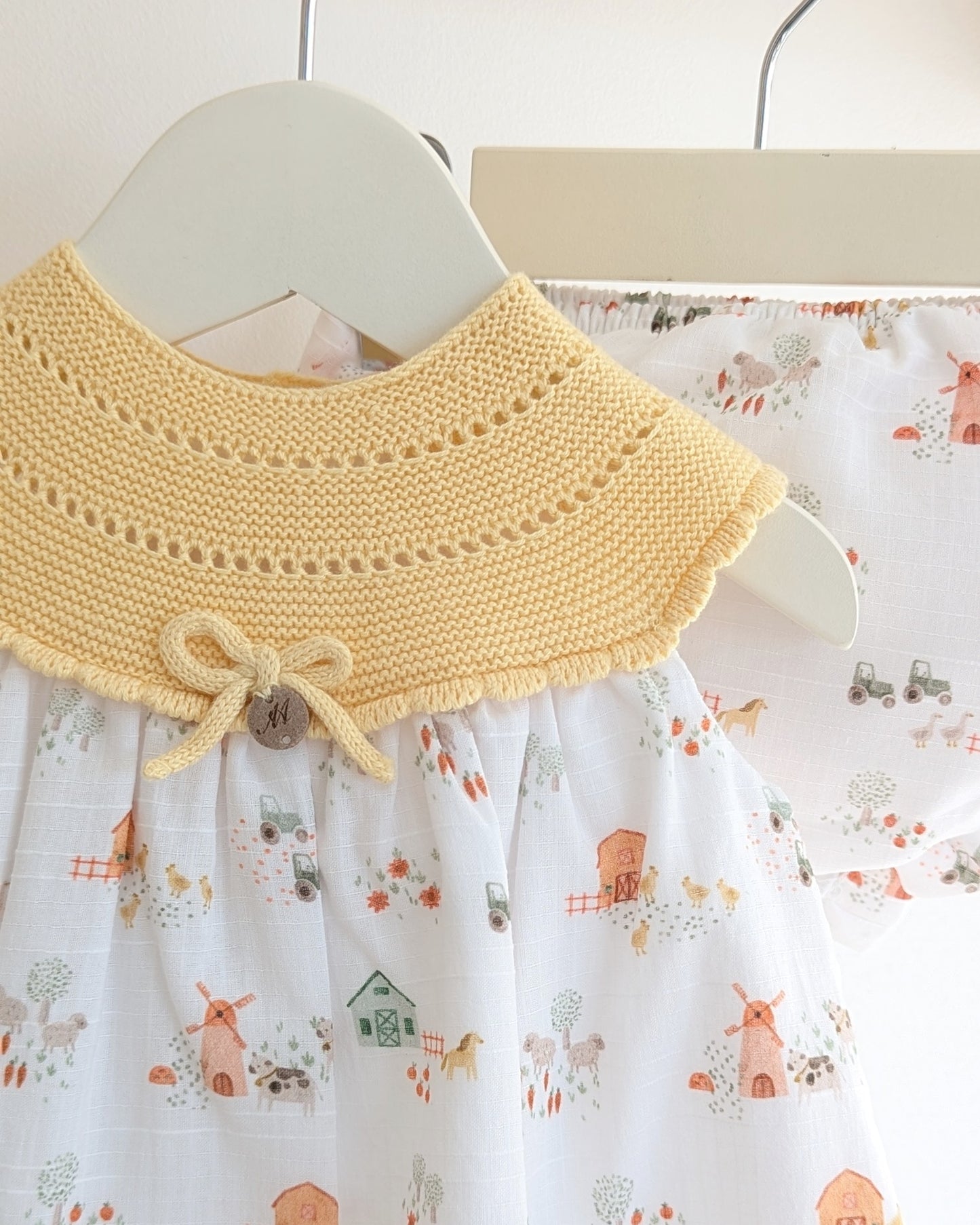 Vestido Con Braguita Melara Amarillo - Martin Aranda