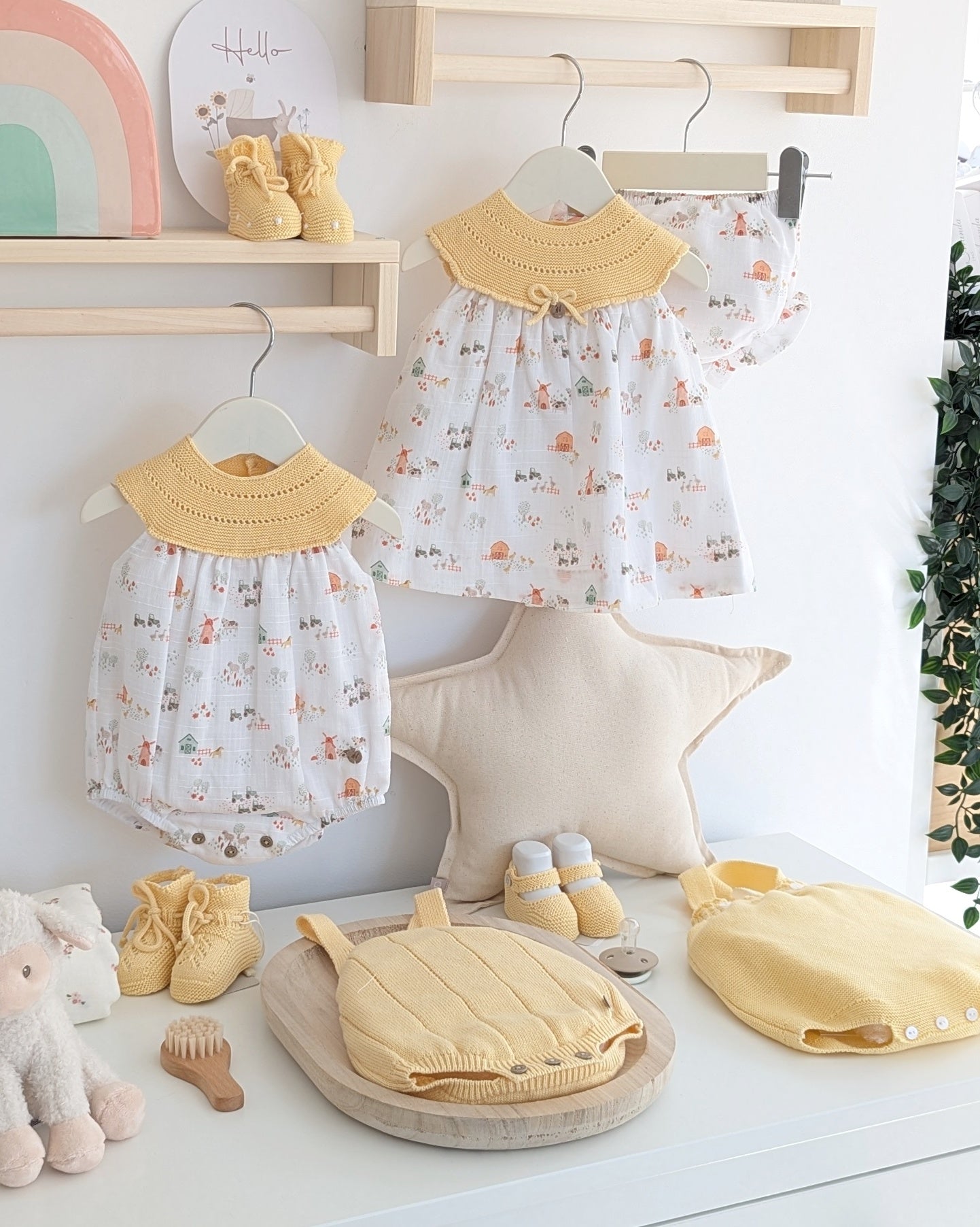 Vestido Con Braguita Melara Amarillo - Martin Aranda