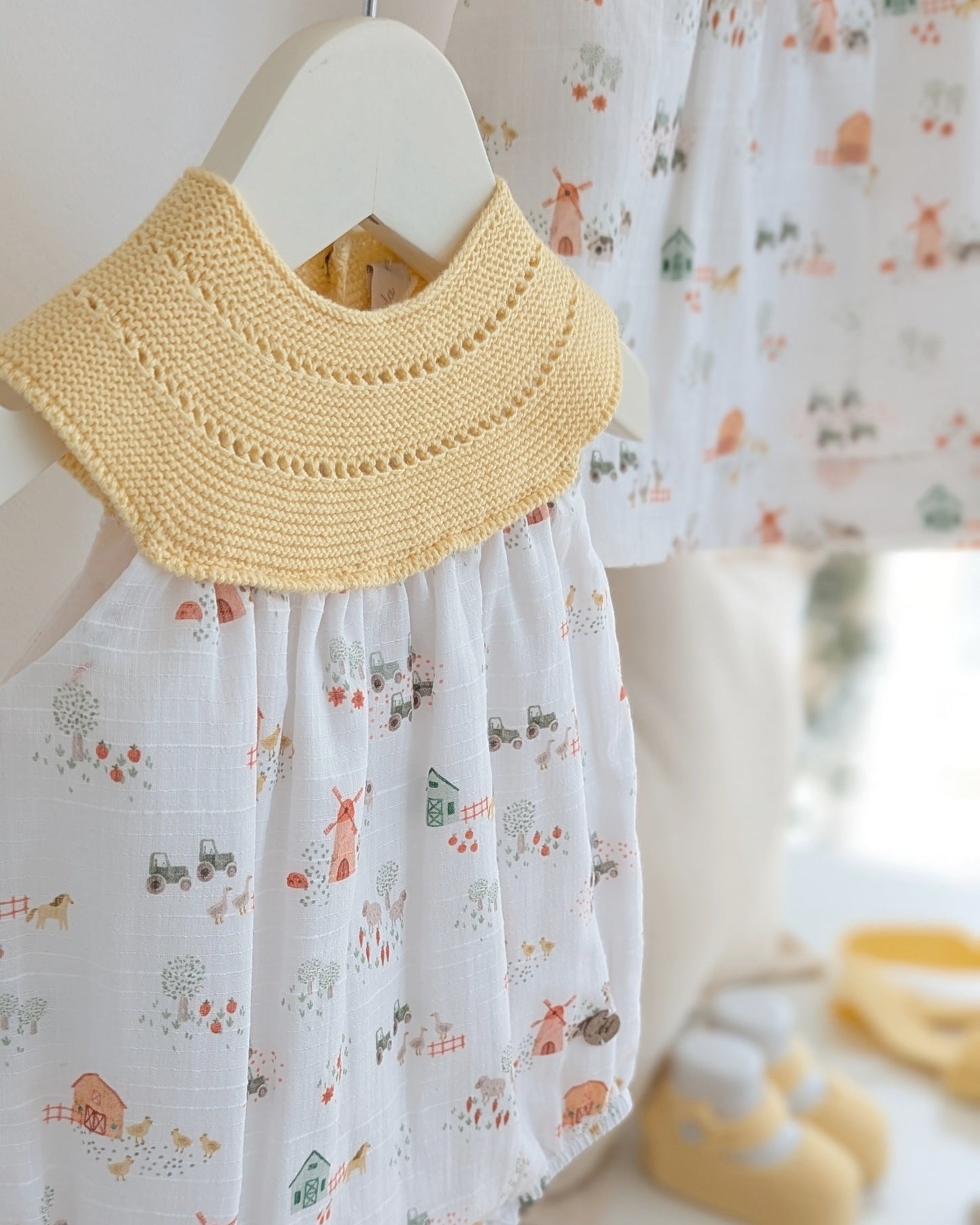 Pelele Punto Tela Melara Amarillo - Martin Aranda