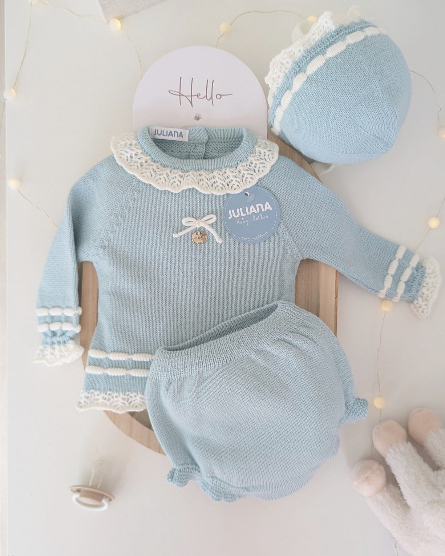 Conjunto Braga Punto Verdeagua - Colección Silencio de Juliana