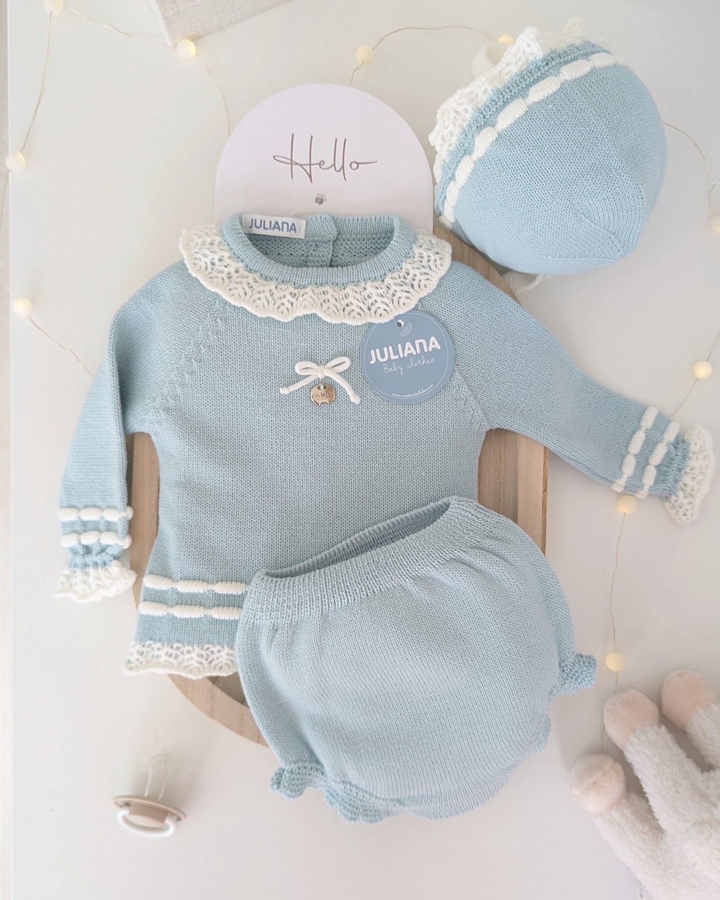 Conjunto Braga Punto Verdeagua - Colección Silencio de Juliana