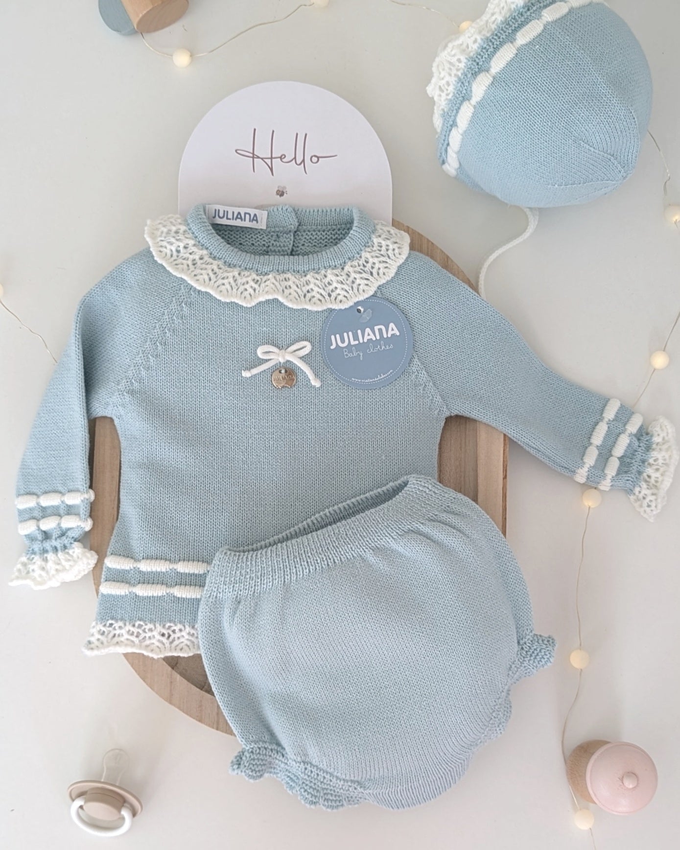 Conjunto Braga Punto Verdeagua - Colección Silencio de Juliana