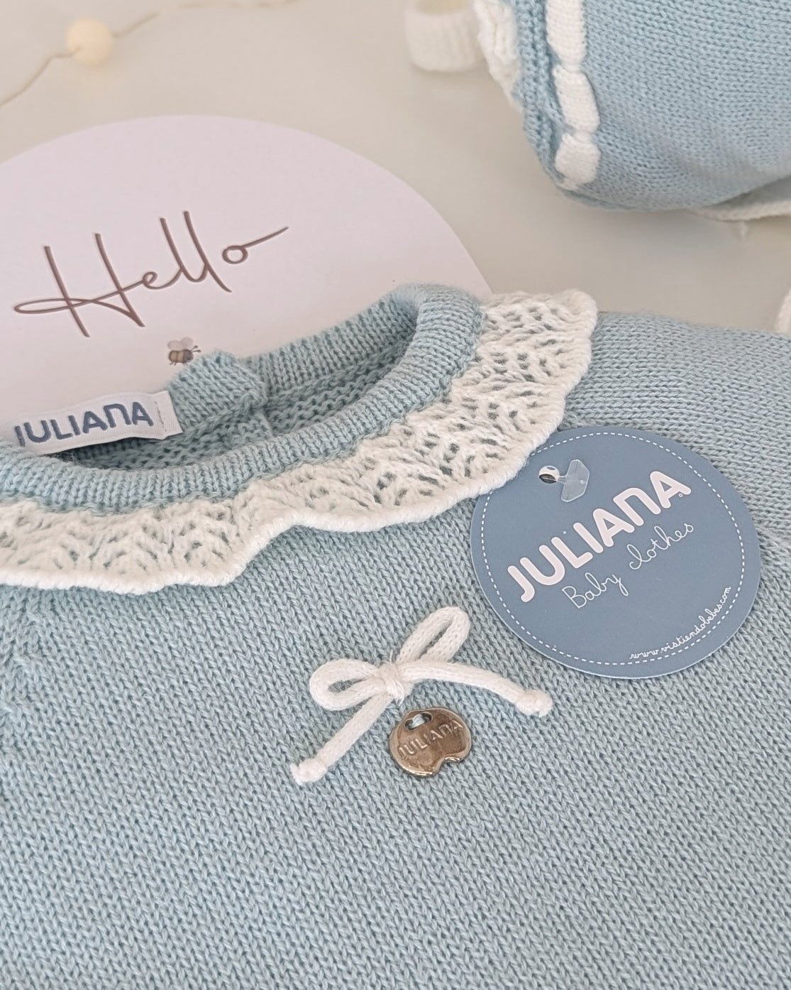 Conjunto Polaina Lorzas Verdeagua - Colección Silencio de Juliana