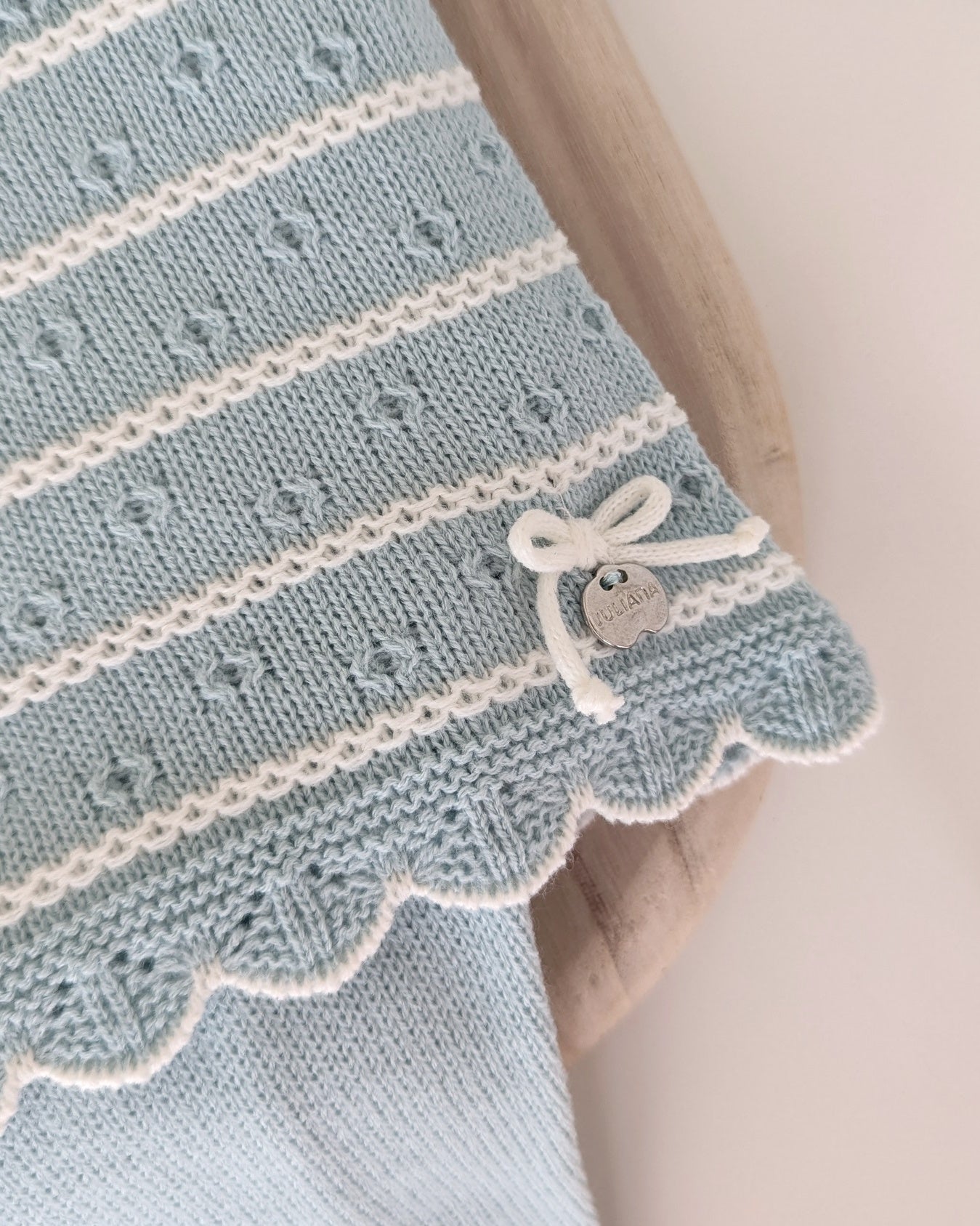 Conjunto Polaina Rayado Trenzas Verdeagua - Colección Leyenda de Juliana