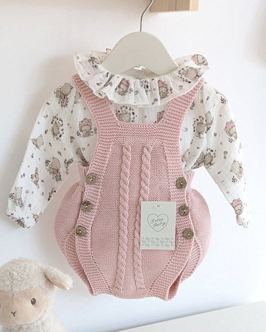 Peto Trenzas Con Blusa Ositos Dulce - Primbaby