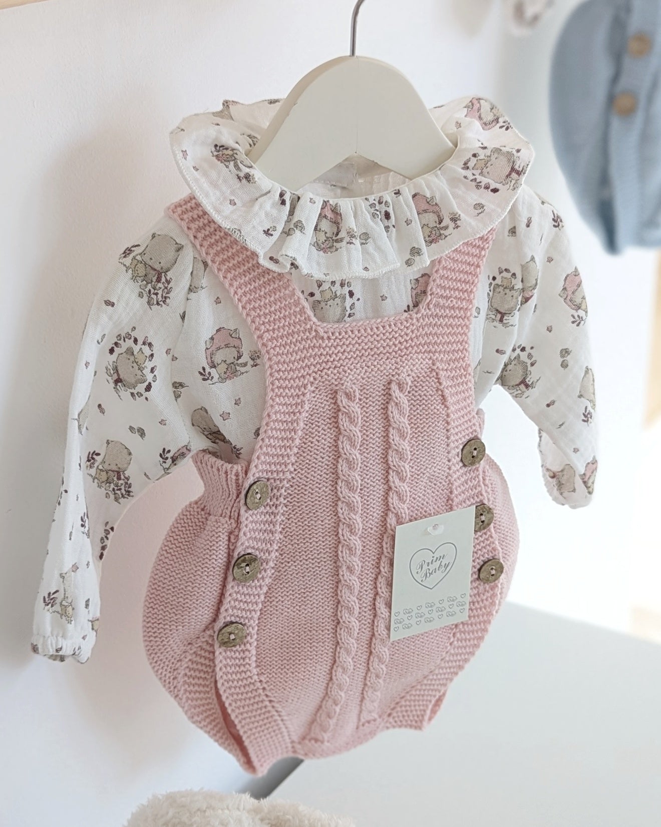 Peto Trenzas Con Blusa Ositos Dulce - Primbaby