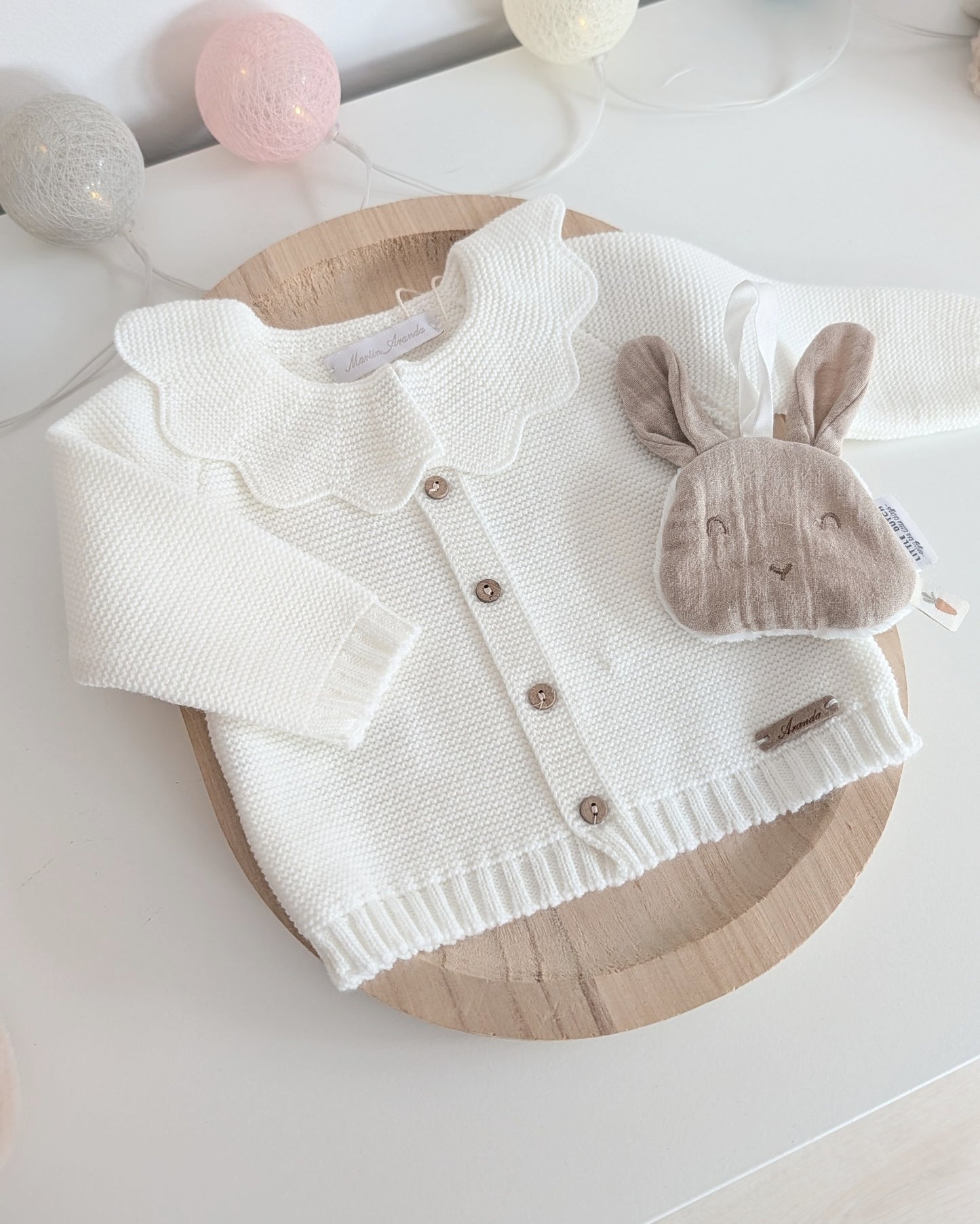 Cardigan Largo Leicester Crudo - Martin Aranda