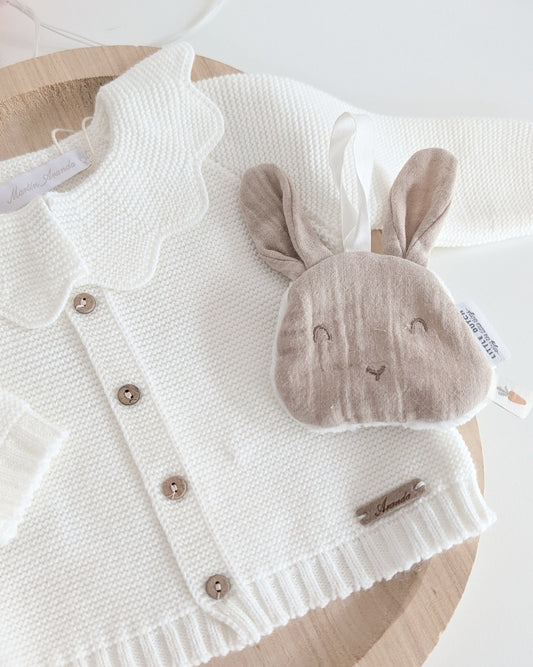 Cardigan Largo Leicester Crudo - Martin Aranda