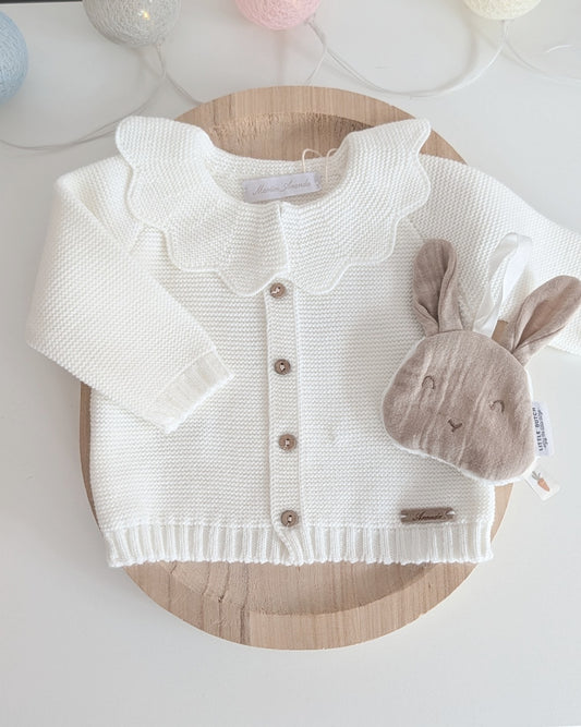 Cardigan Largo Leicester Crudo - Martin Aranda