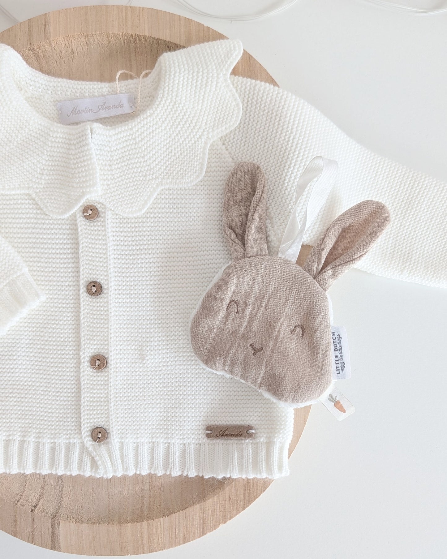 Cardigan Largo Leicester Crudo - Martin Aranda