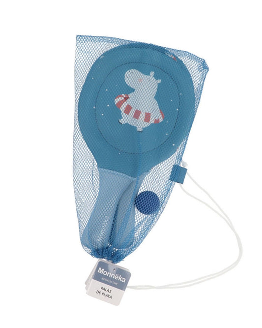 Palas de Playa Neopreno HIPPOS con Pelota - Tutete