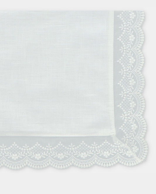 Pañuelo Bautizo VICTORIA Blanco Roto - Martín Aranda