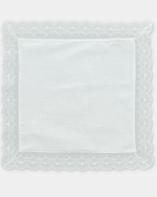 Pañuelo Bautizo VICTORIA Blanco Roto - Martín Aranda