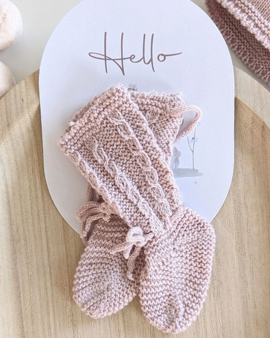 Patuco Bebé Rosa Empolvado - Micolino