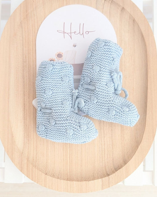 Patucos Bebé Costwold Celeste Grisáceo - Martin Aranda