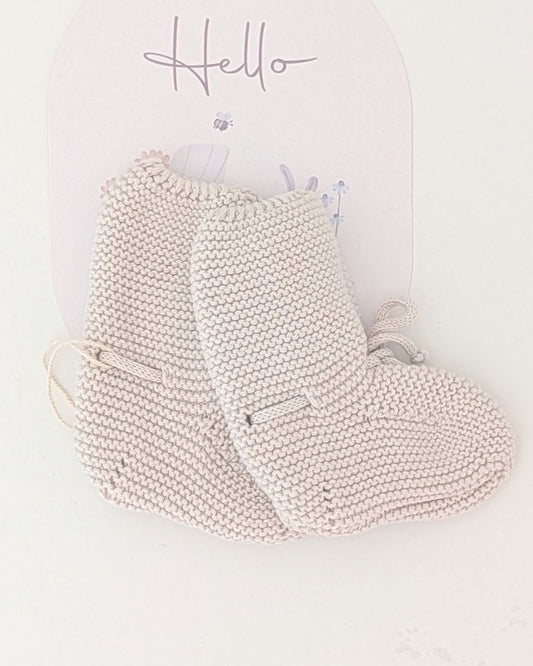 Patucos Navia Beige - Martín Aranda