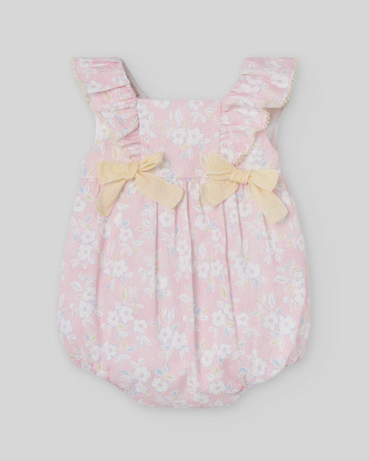 Pelele Bebé CANDY Flores Niña - Paz Rodriguez